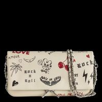 Zadig&voltaire - Pochette imprimée en cuir - Taille Unique - Blanc