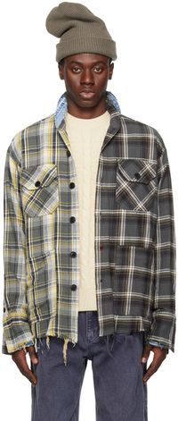 Greg Lauren Gray Boxy Shirt