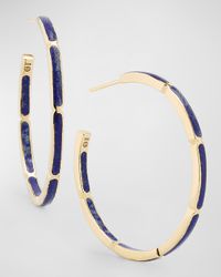 Inside Out Gemstone Hoop Earrings