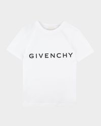 Boy's Contrast Logo-Print T-Shirt, Size 8-14