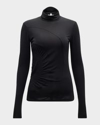 Molly Gathered Turtleneck Top