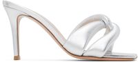 Gianvito Rossi Mules Amour argentées