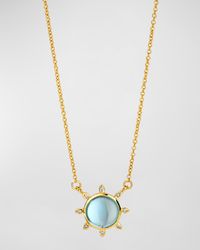 18K Mogul Sun Pendant Necklace