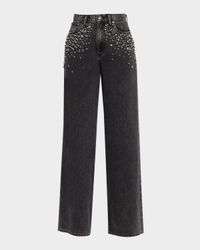 Featherweight Sofie High-Rise Wide Embellished Jeans