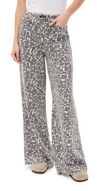 Splendid Lounge Denim Leopard Jeans Leopard Print XL