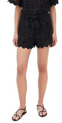 Natalie Martin Collection Jasper Shorts Medallian Embroidery Black M