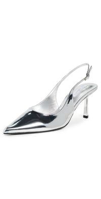 Tony Bianco Baz Slingback Heels Silver Shine 7.5