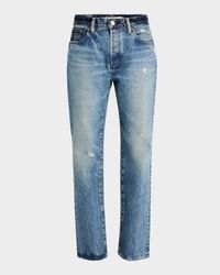 Micanopy Distressed Straight Jeans