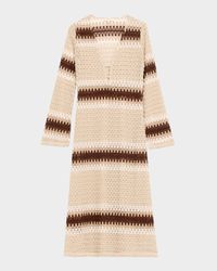 Hannah Striped Knit Midi Dress
