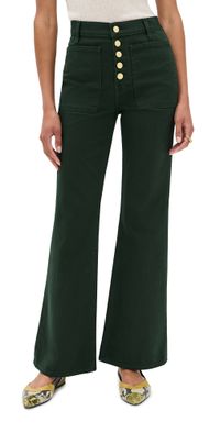 Ulla Johnson The Lou High Rise Jeans Hunter 25