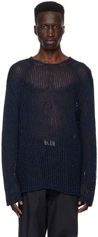 Jil Sander Navy Patch Sweater