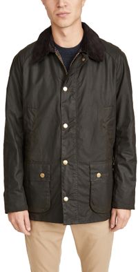 Barbour Ashby Wax Jacket Olive L
