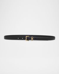 Donna Calfskin Leather Mini Gancini Belt