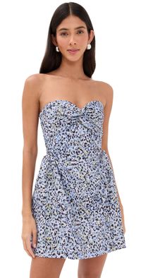 Kika Vargas Rossy Leopard Dress Blue 2