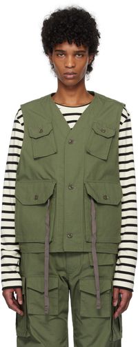 Engineered Garments Khaki C-1 Vest