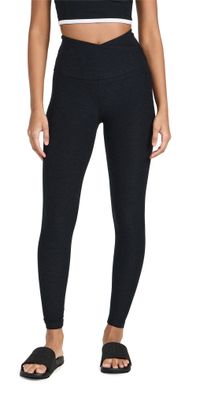 Beyond Yoga Spacedye At Your Leisure Midi Leggings Darkest Night L