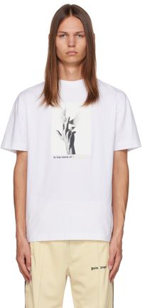 Palm Angels T-shirt blanc à image