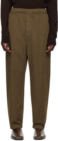 LEMAIRE Brown Relaxed Trousers