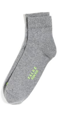 Falke Run Rib Short Socks Light Grey 44-45