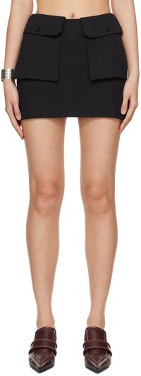 Beaufille Black Zeigler Miniskirt