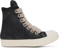 Rick Owens Black Porterville Jumbolaced Padded Sneakers