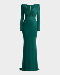 The Bloom Gathered Jersey Gown