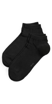 Falke 2 Pack Happy Sneaker Socks Black 39-42