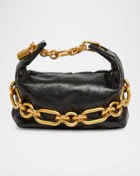 Sync Chain Mini Top-Handle Bag in Calfskin Leather
