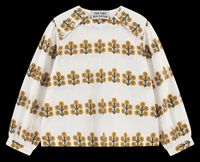 The Tiny Big Sister - Blouse droite imprimé en coton - Taille 40 - Blanc