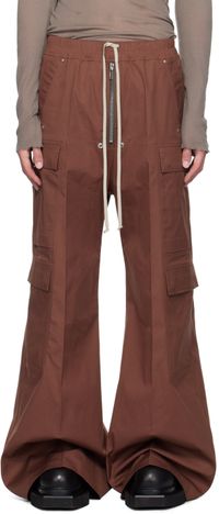 Rick Owens Brown Cargobelas Cargo Pants