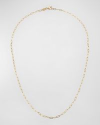 18K Yellow Gold 2.4mm Elongated Cable Chain, 18"L