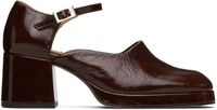 Miista Brown Yara Crinkle Heels