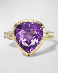 Amethyst Heirloom Bezel Ring