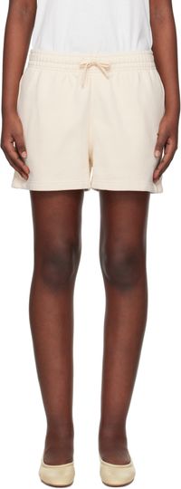 Maison Kitsuné Beige Baby Fox Patch Regular Jog Shorts