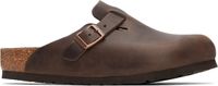 Birkenstock Brown Regular Boston Slip-on Loafers