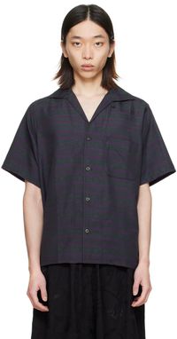 NEEDLES Green Jacquard Shirt