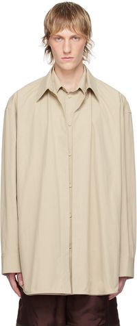 Jil Sander Beige Layered Shirt