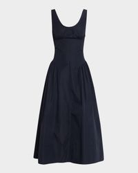 Kendall Sleeveless Technical Cotton Midi Dress