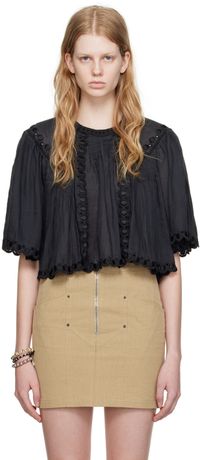 Isabel Marant Black Ogalice Blouse