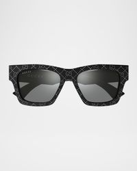 Rectangular Acetate Sunglasses
