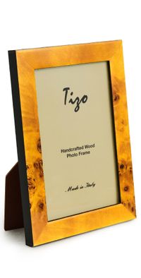 Tizo Design Italian Honey Burl Wood Frame 4x6 Honey Burl One Size