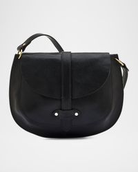 Archivio Leather Saddle Crossbody Bag