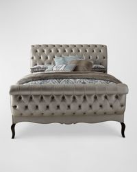 Duncan Fife Leather Queen Bed
