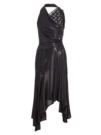 Women's Regenerated Jersey Draped Midi-Dress - Black - Size Small