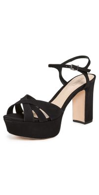 Schutz Keefa Platform Sandals Black 6