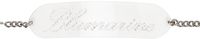Blumarine Silver Placca Plexi Belt