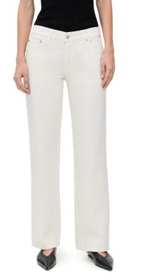 EB Denim Low Rise Baggy Jeans White 30