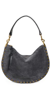 Isabel Marant Oskan Soft Zip Satchel Asphalt One Size