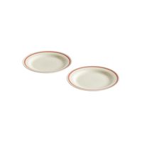 Hay - Set de 2 assiettes à dessert céramique - Taille Unique - Rouge