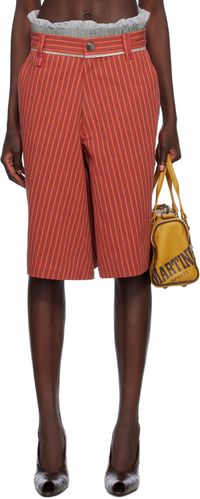 Martine Rose Red Twisted Skate Shorts